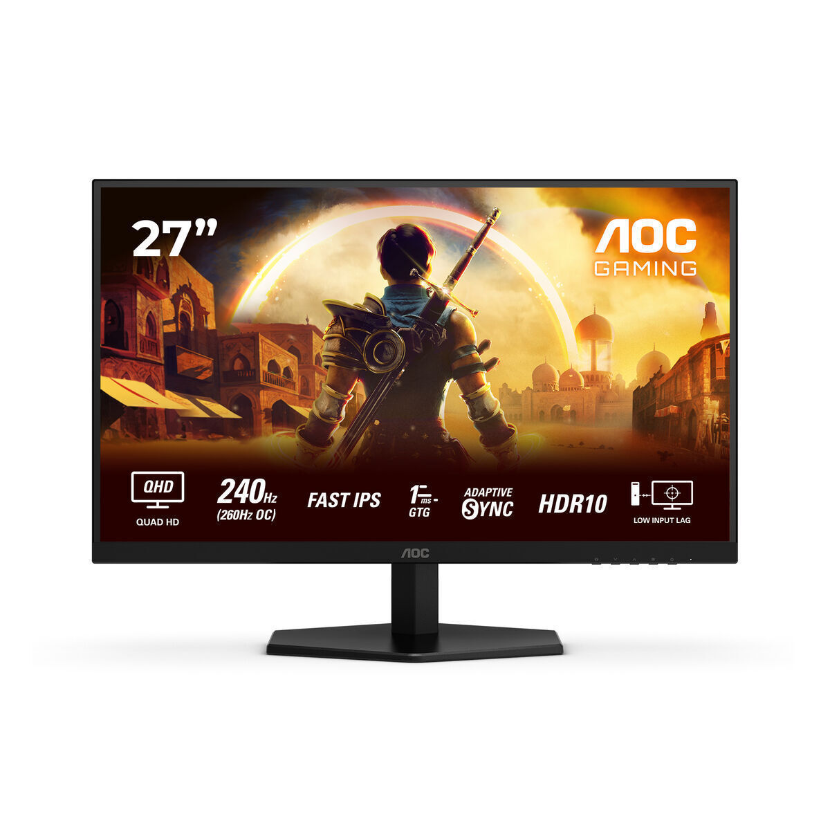 AOC Q27G42ZE IPS HDR Monitor 27 QHD 2560x1440 240Hz με Χρόνο Απόκρισης 1ms GTG