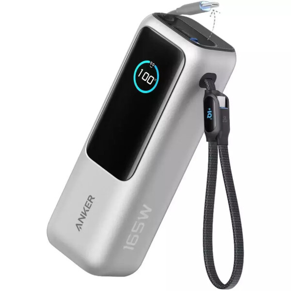 Anker Zolo Power Bank 25000mAh 165W με Θύρα USB-A Ασημί