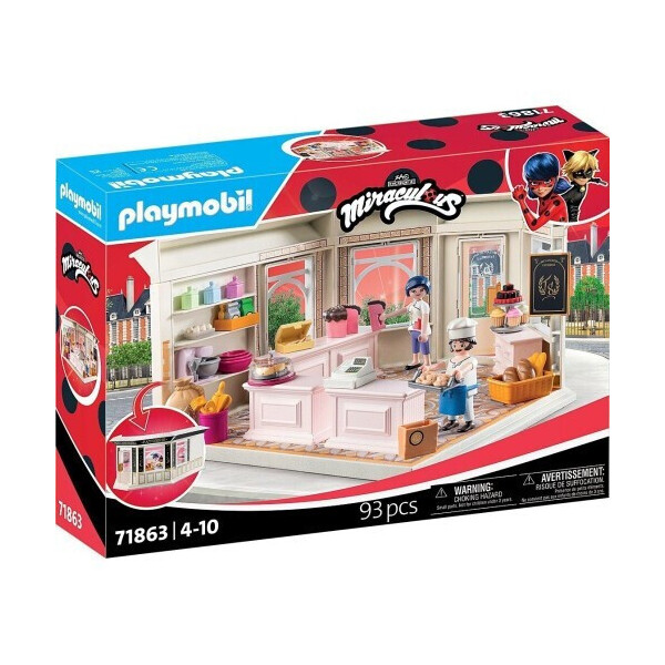 Playmobil Miraculous LadyBug Γαλλικό Ζαχαροπλαστείο για 4-10 ετών