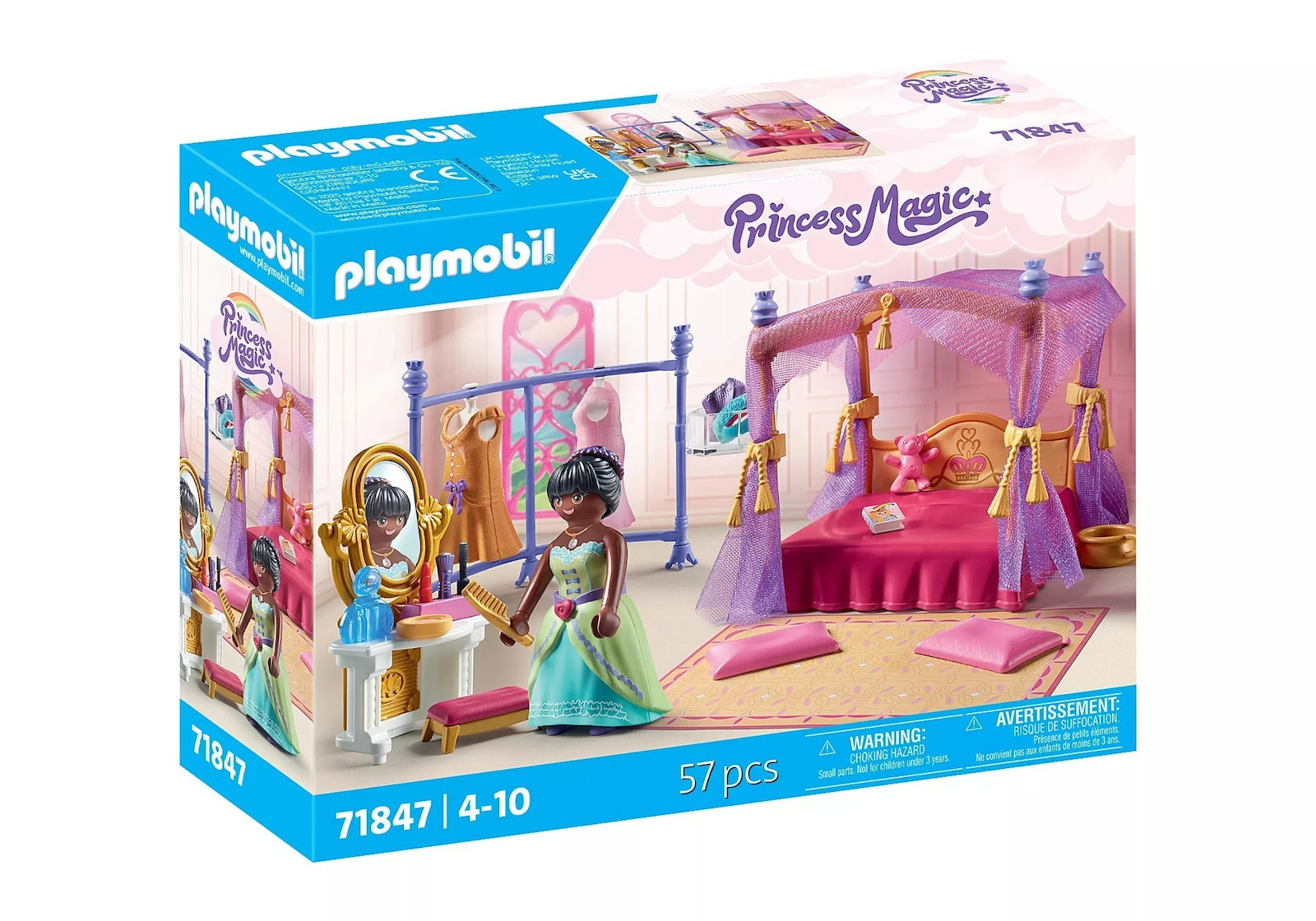 Playmobil Princess Magic Βασιλικό Υπνοδωμάτιο με Βεστιάριο για 4-10 ετών