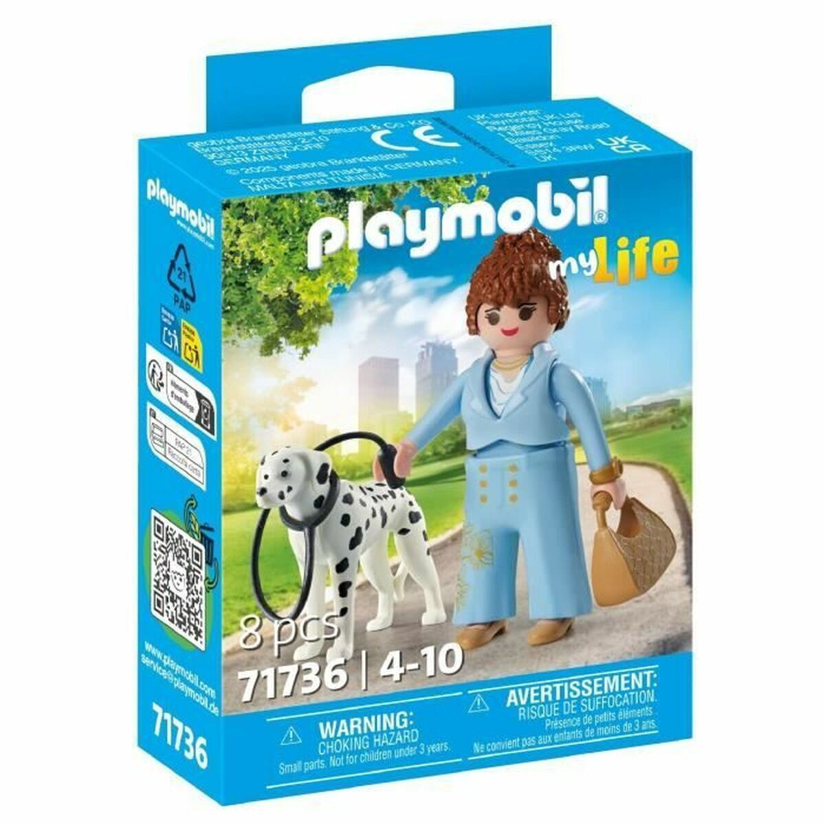 Playmobil MyLife Κοπέλα με Σκυλί Δαλματίας για 4-10 ετών