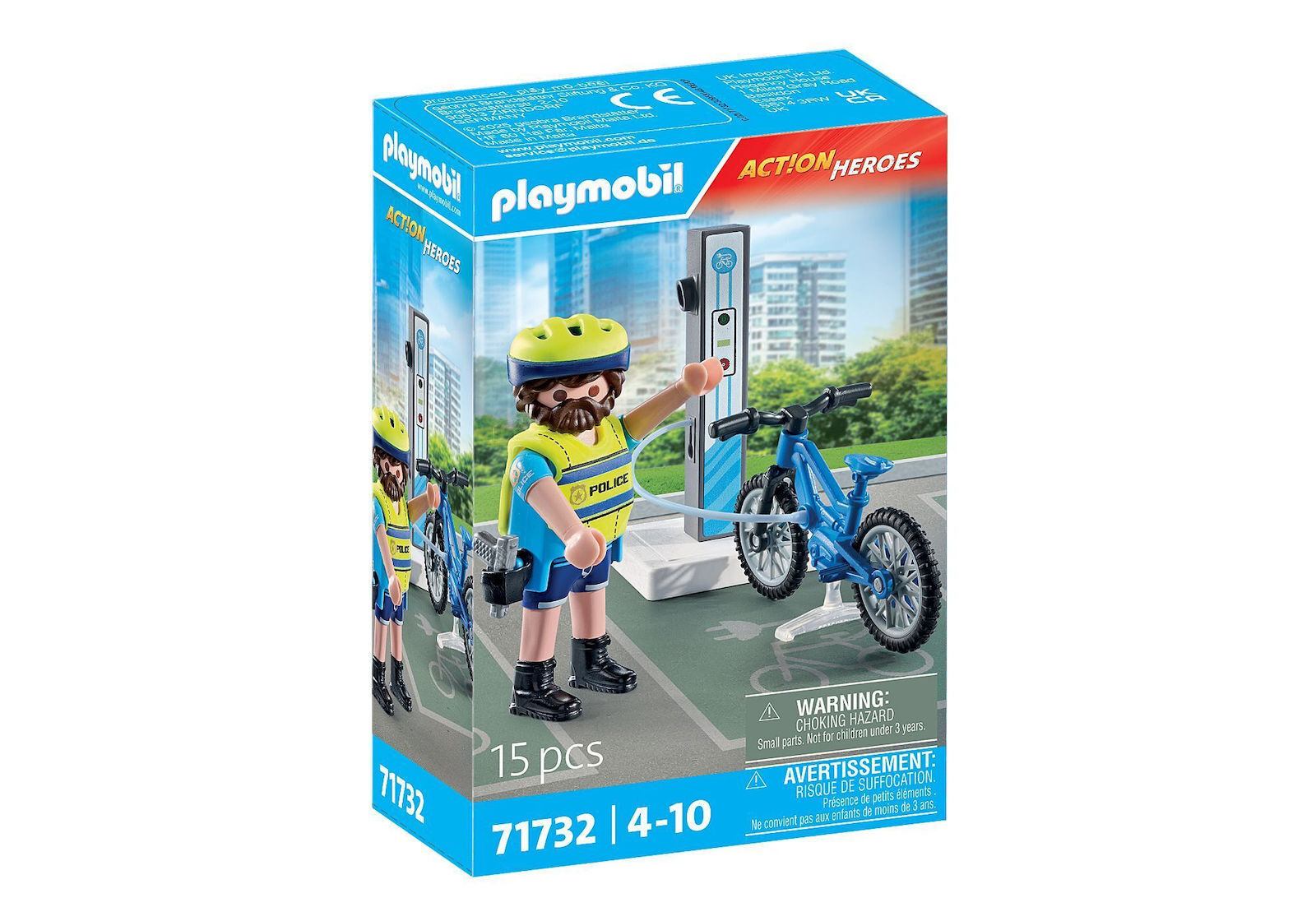 Playmobil Action Heroes Αστυνομικός με Ηλεκτρικό Ποδήλατο για 4-10 ετών