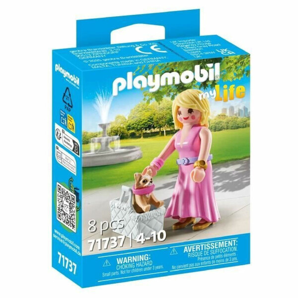 Playmobil MyLife Γυναίκα με Τσιουάουα Καλάθι για 4-10 ετών