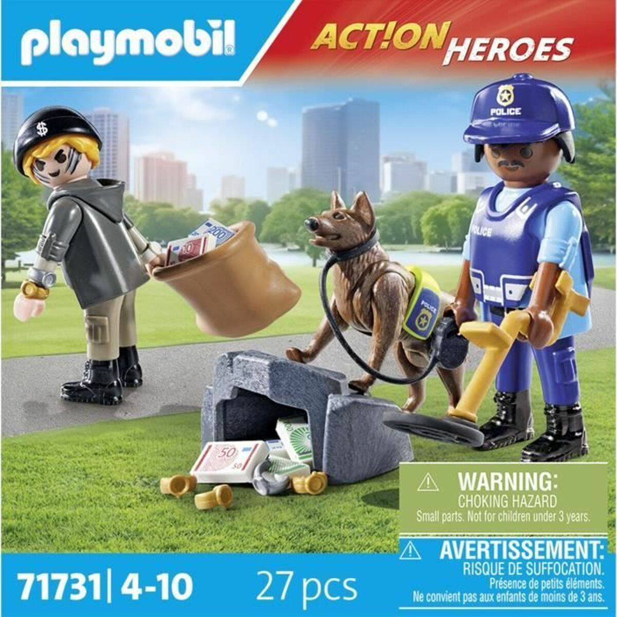 Playmobil Action Heroes Αστυνομική έρευνα κλοπιμαίων για 4-10 ετών