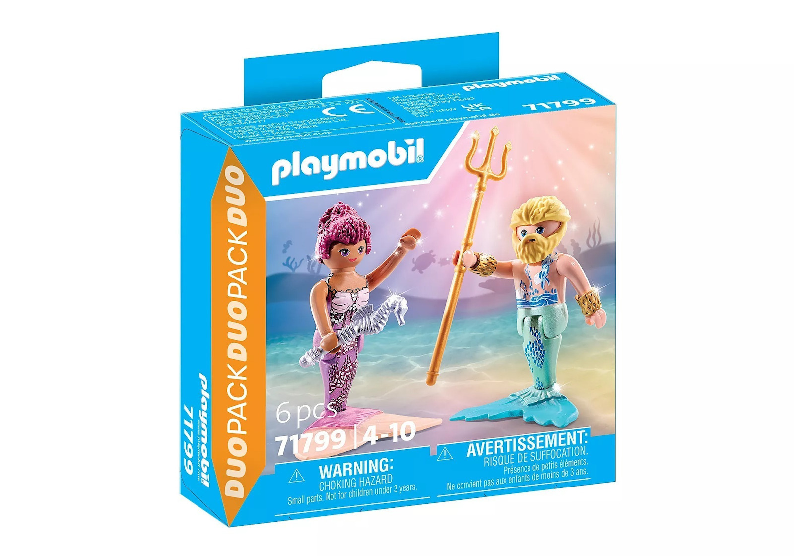 Playmobil Duo Pack Γοργόνα Τρίτωνας για 4-10 ετών