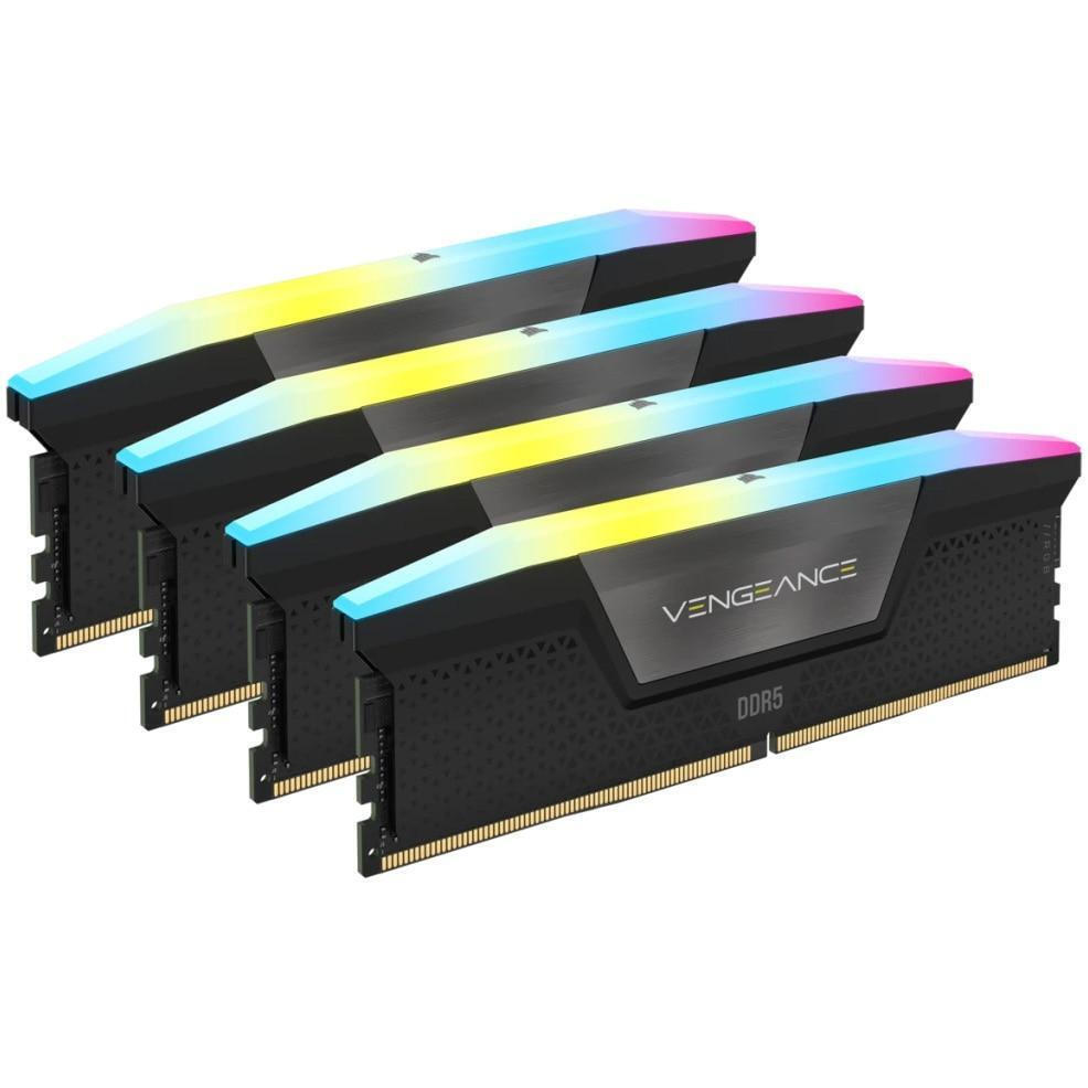Corsair Vengeance RGB DDR5 64GB RAM με 4x16GB Modules και Ταχύτητα 6600 για Desktop Κωδικός CMH64GX5M4B6600C32