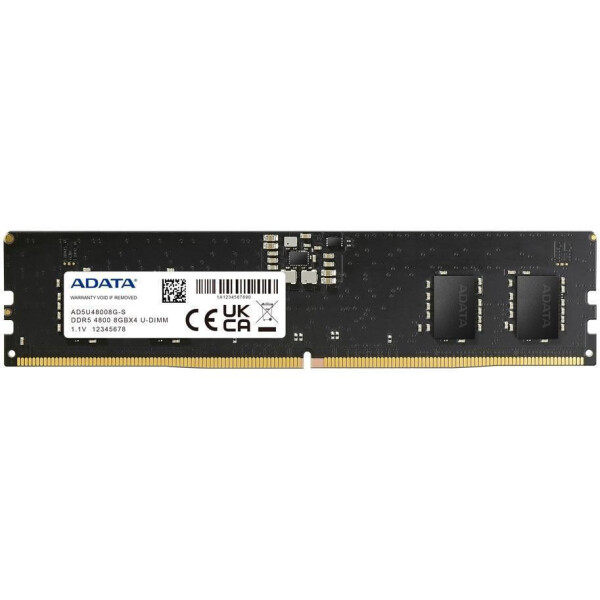Adata DDR5 με Module 1x16GB και Ταχύτητα 4800 για Desktop Κωδικός AD5U480016G-S