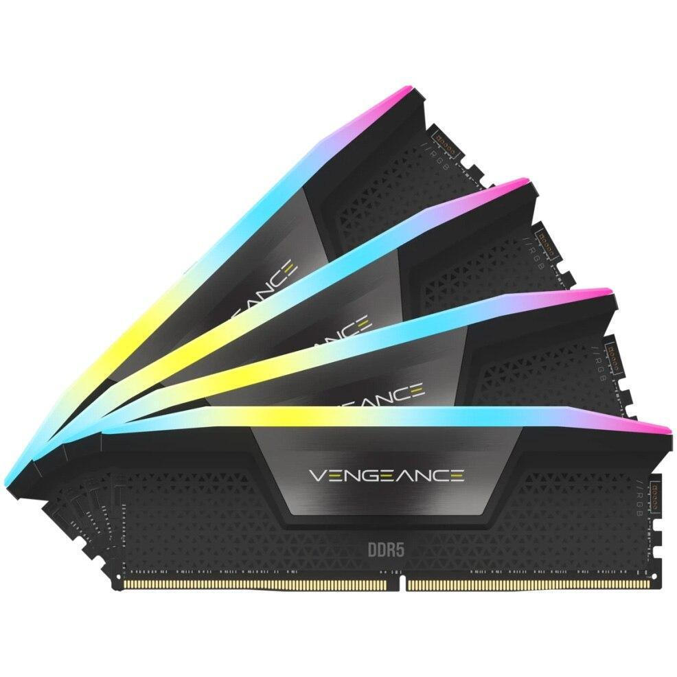Corsair Vengeance RGB DDR5 64GB RAM με 4x16GB Modules και Ταχύτητα 6000 για Desktop Κωδικός CMH64GX5M4B6000C36