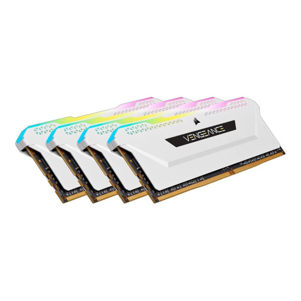 Corsair Vengeance RGB Pro SL DDR4 32GB RAM με 4x8GB Modules και Ταχύτητα 3600 για Desktop Κωδικός CMH32GX4M4D3600C18W