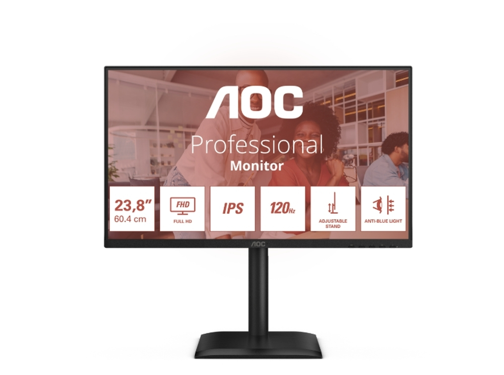 AOC 24E4U IPS HDR Monitor 23.8 FHD 1920x1080 με Χρόνο Απόκρισης 4ms GTG