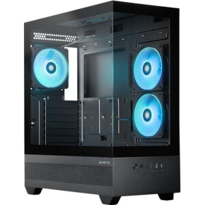 Chieftec VISTA Gaming Midi Tower Κουτί Υπολογιστή με Πλαϊνό Παράθυρο και ARGB Φωτισμό Μαύρο