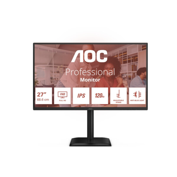AOC 27E4U IPS HDR Monitor 27 FHD 1920x1080 με Χρόνο Απόκρισης 4ms GTG