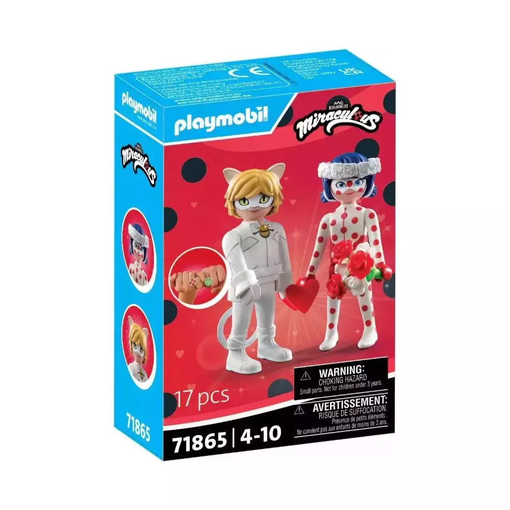 Playmobil Miraculous Ονειρικός Γάμος Ladybug Cat Noir για 4-10 ετών