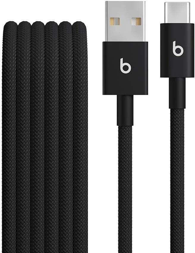 Apple Braided USB 2.0 Cable USB-C male - USB-A 15W Μαύρο 1.5m MDGG4EE/A