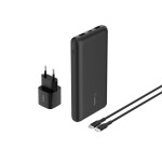 Belkin BoostCharge Set Power Bank 20000mAh με Θύρα USB-A και 2 Θύρες USB-C Μαύρο