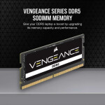Corsair Vengeance DDR5 με Module 1x16GB και Ταχύτητα 5600 για Laptop Κωδικός CMSX16GX5M1A5600C48