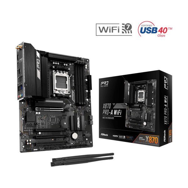 ASRock X870 Pro-A WIFI Motherboard ATX με AMD AM5 Socket 90-MXBT6-A0UAYZ