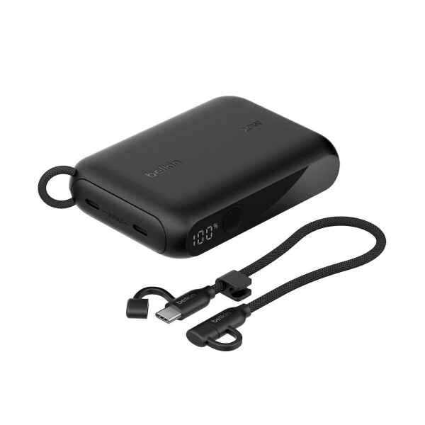 Belkin BoostCharge Power Bank 10000mAh 20W με 2 Θύρες USB-C Power Delivery Μαύρο