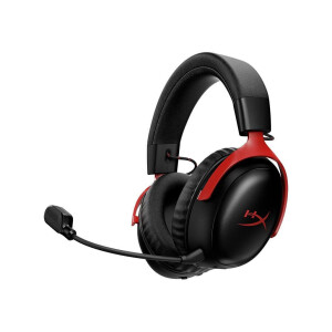 HyperX Cloud III S Ασύρματο Over Ear Gaming Headset με σύνδεση Bluetooth / USB Black/Red for Nintendo Switch / PC / PS5