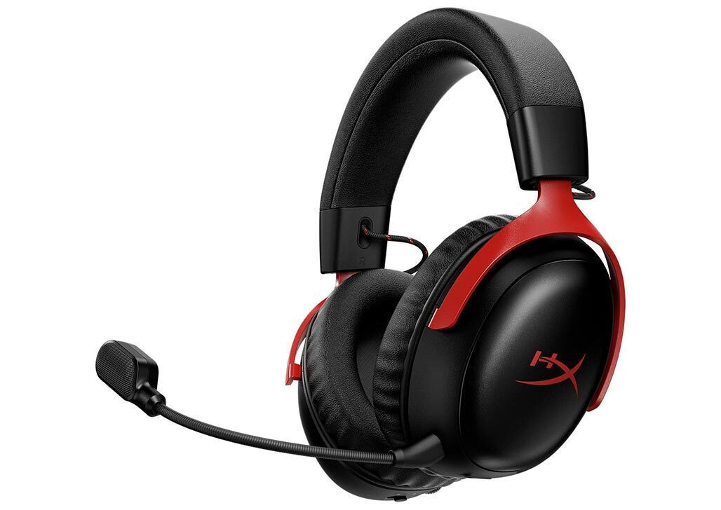HyperX Cloud III S Ασύρματο Over Ear Gaming Headset με σύνδεση Bluetooth / USB Black/Red for Nintendo Switch / PC / PS5