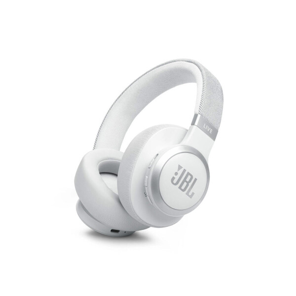JBL Live 770NC Ασύρματα Bluetooth Over Ear Ακουστικά με 65 ώρες Λειτουργίας και Quick Charge Λευκά
