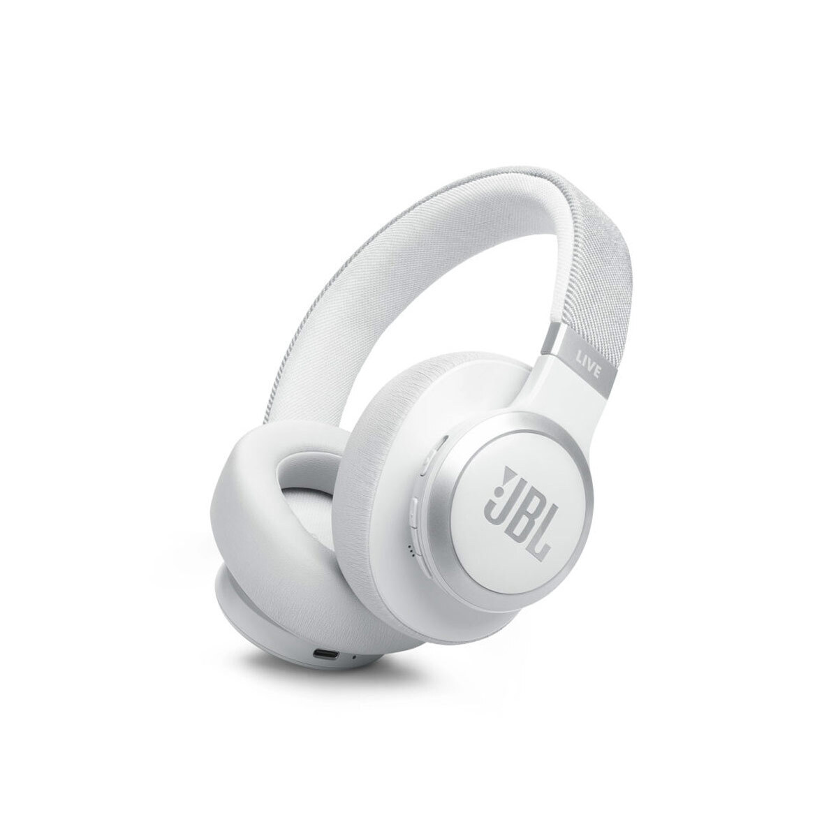 JBL Live 770NC Ασύρματα Bluetooth Over Ear Ακουστικά με 65 ώρες Λειτουργίας και Quick Charge Λευκά