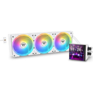Thermaltake MAGFloe 420 Ultra Υδρόψυξη Επεξεργαστή Τριπλού Ανεμιστήρα 140mm για Socket AM4/AM5/1700/1200 με ARGB Φωτισμό Λευκή