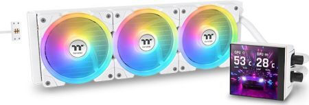 Thermaltake MAGFloe 420 Ultra Υδρόψυξη Επεξεργαστή Τριπλού Ανεμιστήρα 140mm για Socket AM4/AM5/1700/1200 με ARGB Φωτισμό Λευκή