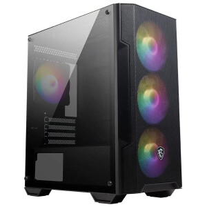 MSI MAG Forge M100A Gaming Micro Tower Κουτί Υπολογιστή με RGB Φωτισμό Μαύρο