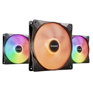 Be Quiet Light Wings LX Case Fan 140mm με ARGB Φωτισμό και Σύνδεση 3-Pin / 4-Pin PWM 3τμχ