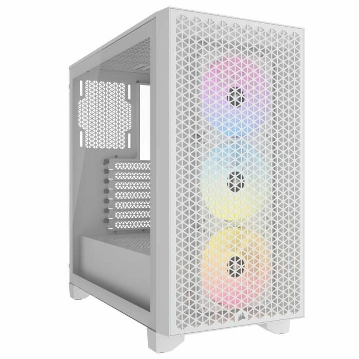 Corsair 3000D Airflow TG RGB Gaming Midi Tower Κουτί Υπολογιστή με Πλαϊνό Παράθυρο Λευκό