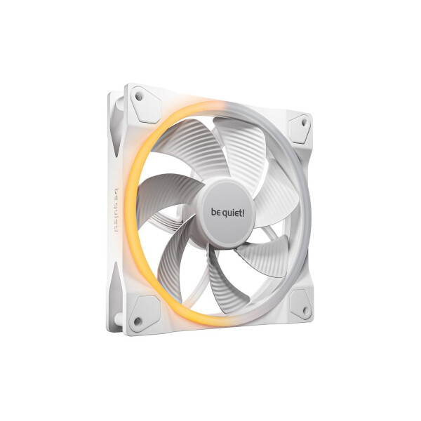 Be Quiet Light Wings Reverse Case Fan 140mm με ARGB Φωτισμό και Σύνδεση 4-Pin PWM Λευκό