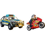 Playmobil City Action Αστυνομικό Όχημα Pickup Και Μοτοσυκλέτα για 4-10 ετών