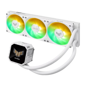 Asus TUF GAMING LC III 360 LCD Υδρόψυξη Επεξεργαστή 120mm για Socket AM4/AM5/1700/1200 με ARGB Φωτισμό Λευκή