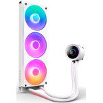 NZXT Kraken Plus v2 Υδρόψυξη Επεξεργαστή Τριπλού Ανεμιστήρα 120mm για Socket AM4/AM5/1700/1200/115x με RGB Φωτισμό Λευκή