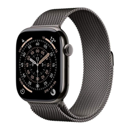 Apple Watch Series 11 Cellular Titanium 42mm Αδιάβροχο με eSIM και Παλμογράφο Slate Titanium Case with Slate Milanese Loop