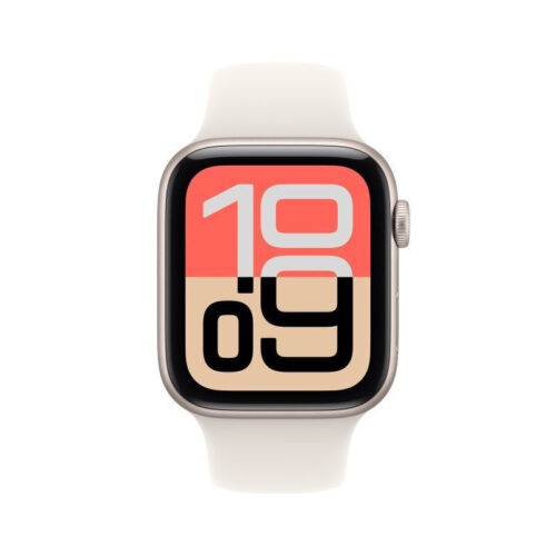 Apple Watch SE 3 Cellular Aluminium 40mm Αδιάβροχο με eSIM και Παλμογράφο Starlight Aluminium Case with Starlight Sport Band - S/M
