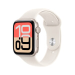 Apple Watch SE 3 Cellular Aluminium 40mm Αδιάβροχο με eSIM και Παλμογράφο Starlight Aluminium Case with Starlight Sport Band - M/L