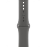 Apple Watch Series 10 Cellular Titanium 46mm Αδιάβροχο με eSIM και Παλμογράφο Stone Grey Sport Band