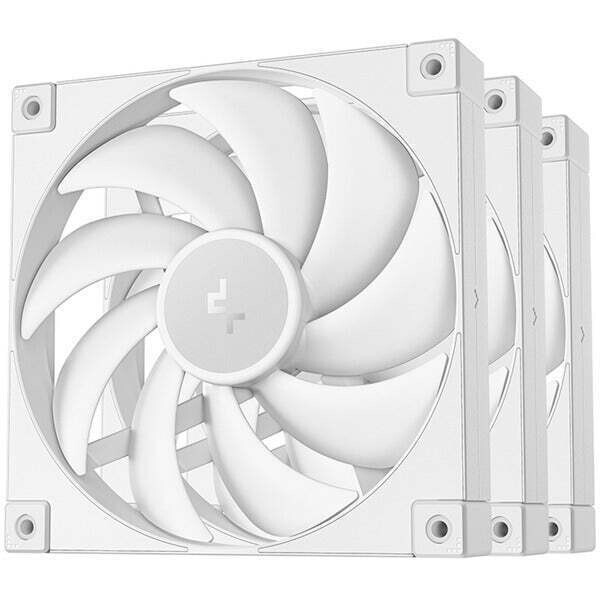 Deepcool FD14 Case Fan 140mm με Σύνδεση 4-Pin PWM 3τμχ Λευκό