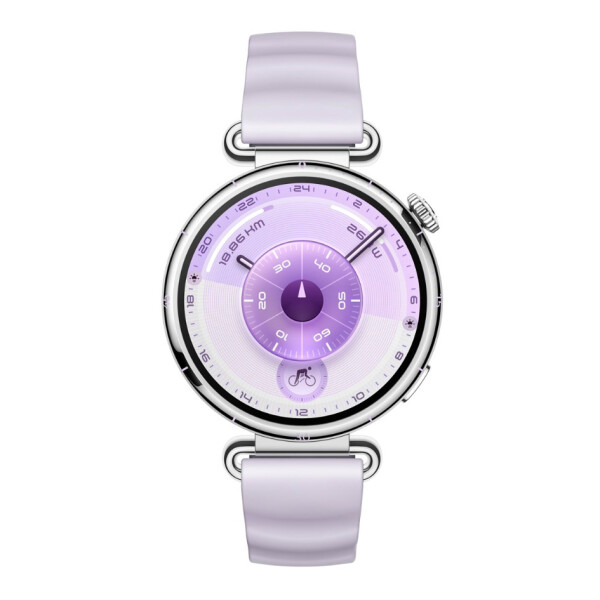 Huawei Watch GT 6 Stainless Steel 41mm Αδιάβροχο με Παλμογράφο Μωβ