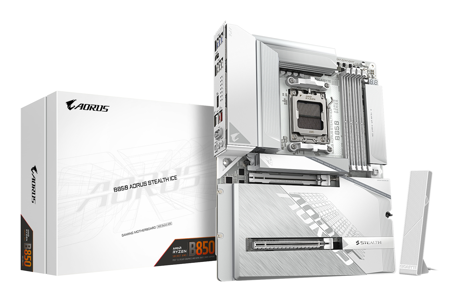 Gigabyte B850 Aorus Stealth Ice Wi-Fi Motherboard ATX με AMD AM5 Socket