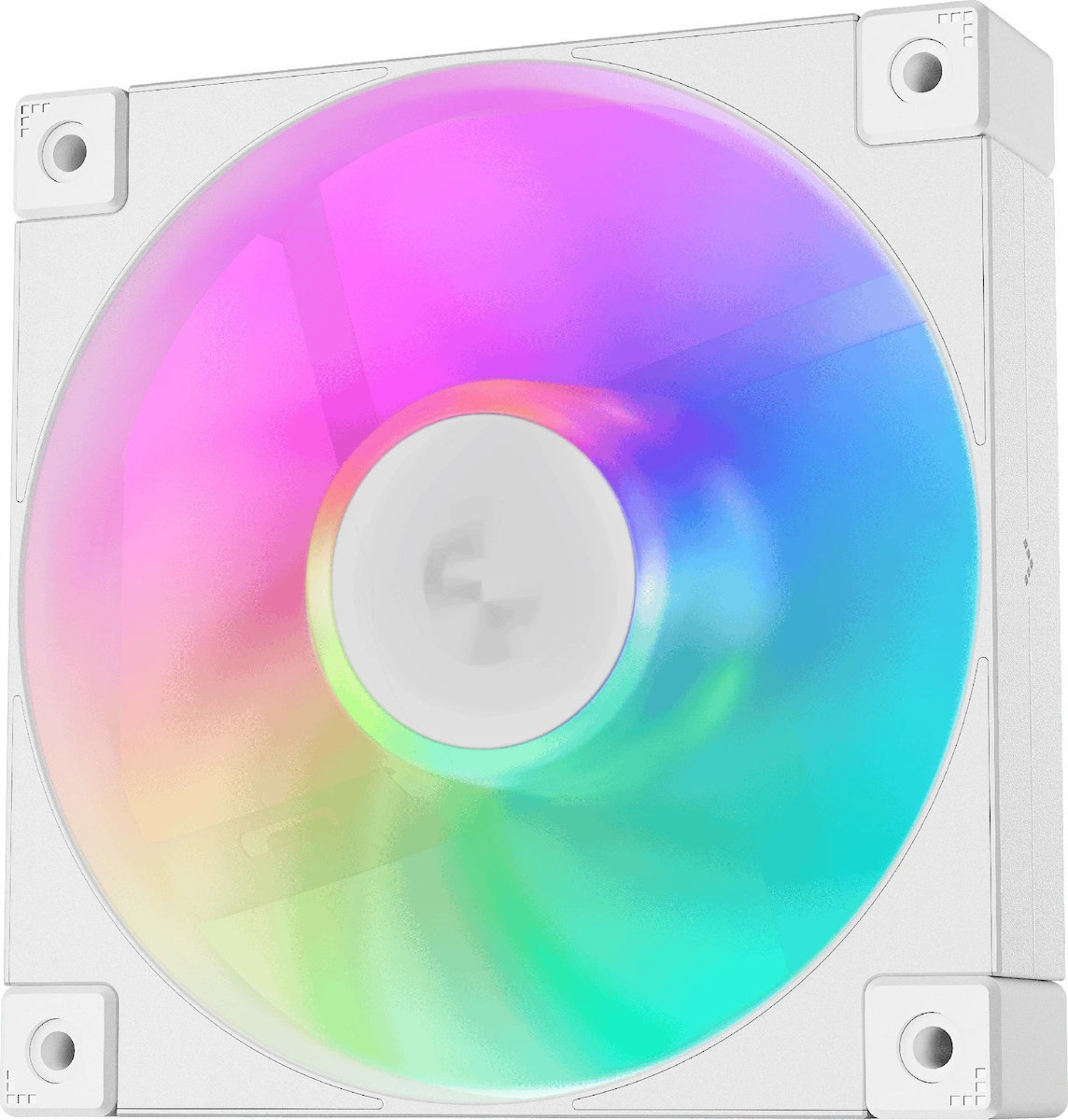 Deepcool Fd12 Case Fan 120mm με ARGB Φωτισμό και Σύνδεση 4-Pin PWM / 3-Pin Λευκό