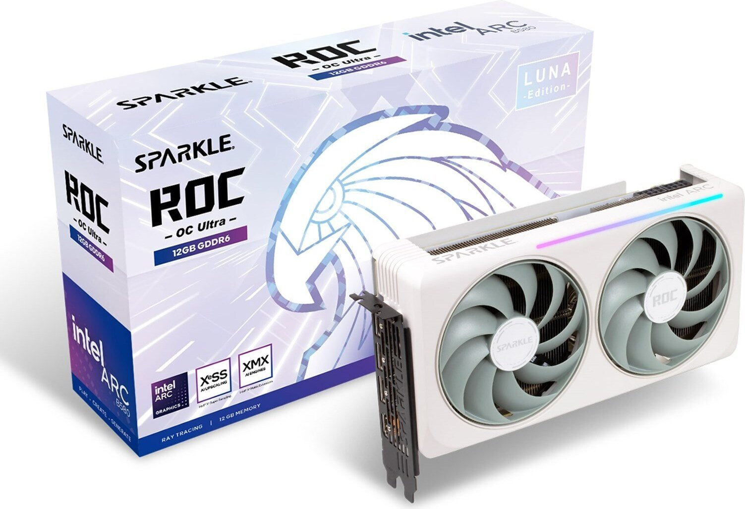Sparkle ARC B580 12GB GDDR6 ROC Luna OC Ultra Κάρτα Γραφικών Κωδικός SB580RW-12GOC