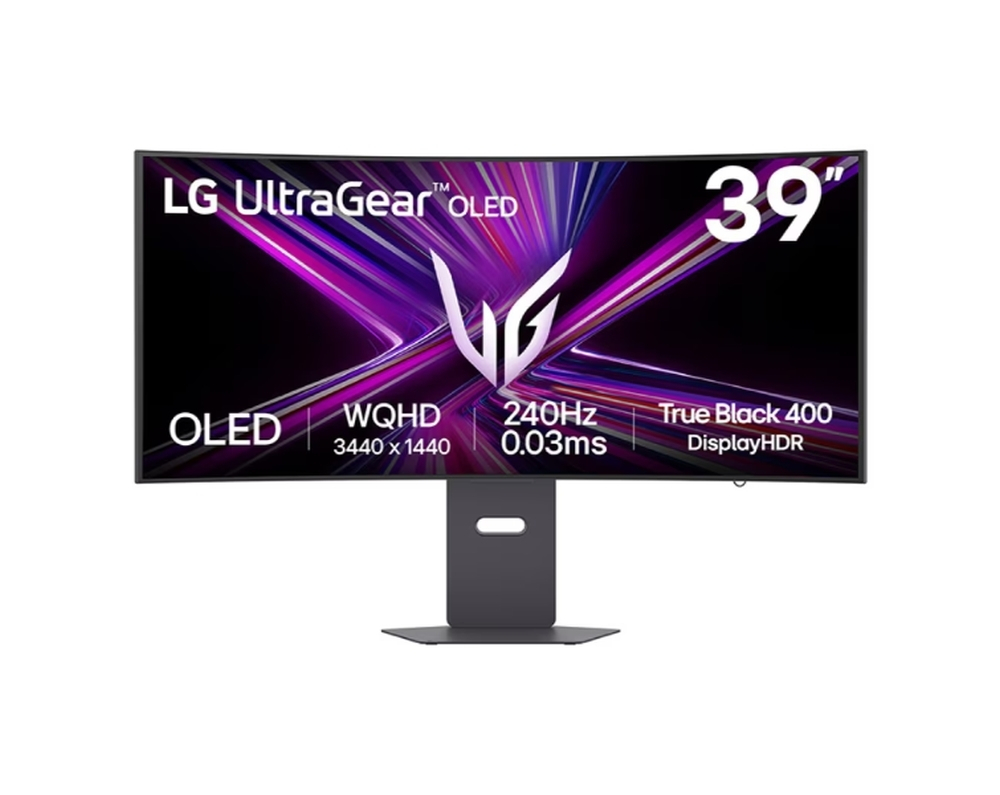 LG UltraGear 39GX900A-B Ultrawide OLED HDR Curved Monitor 39 QHD 3440x1440 240Hz με Χρόνο Απόκρισης 0.03ms GTG