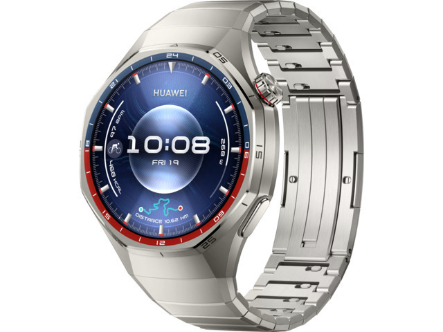 Huawei Watch GT 6 Pro Titanium 46mm Αδιάβροχο με Παλμογράφο Titanium