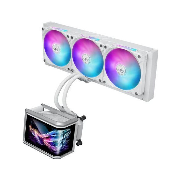 Asus ROG Ryuo IV SLC 360 ARGB Υδρόψυξη Επεξεργαστή Τριπλού Ανεμιστήρα 120mm για Socket AM4/AM5/1700 Λευκή