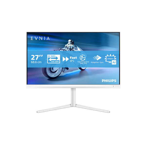 Philips Evnia Fast IPS Monitor 27 4K 3840x2160 160Hz με Χρόνο Απόκρισης 1ms GTG