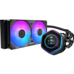 CoolerMaster MasterLiquid 240 Atmos II Υδρόψυξη Επεξεργαστή Διπλού Ανεμιστήρα 120mm για Socket AM4/AM5/1700/1200/115x με ARGB Φωτισμό