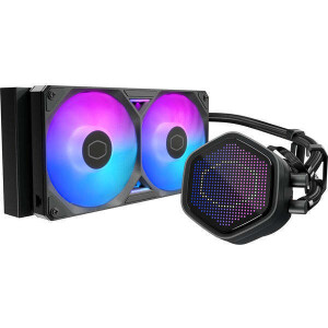 CoolerMaster MasterLiquid 240 Atmos II Υδρόψυξη Επεξεργαστή Διπλού Ανεμιστήρα 120mm με RGB Φωτισμό